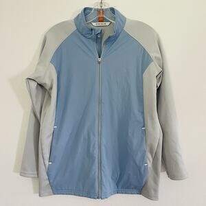 PETER MILLAR Merge Elite Hybrid Jacket Youth XL Blue/Gray Full Zip Golf‎ Active